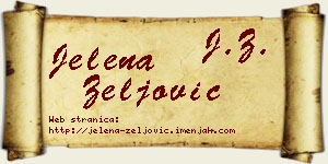 Jelena Zeljović vizit kartica